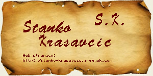 Stanko Krasavčić vizit kartica